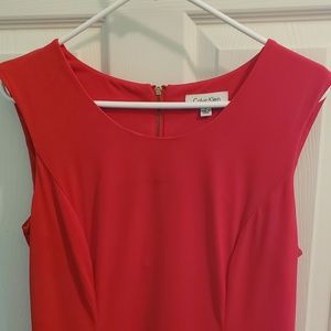 Calvin Klein coral tailored tank top